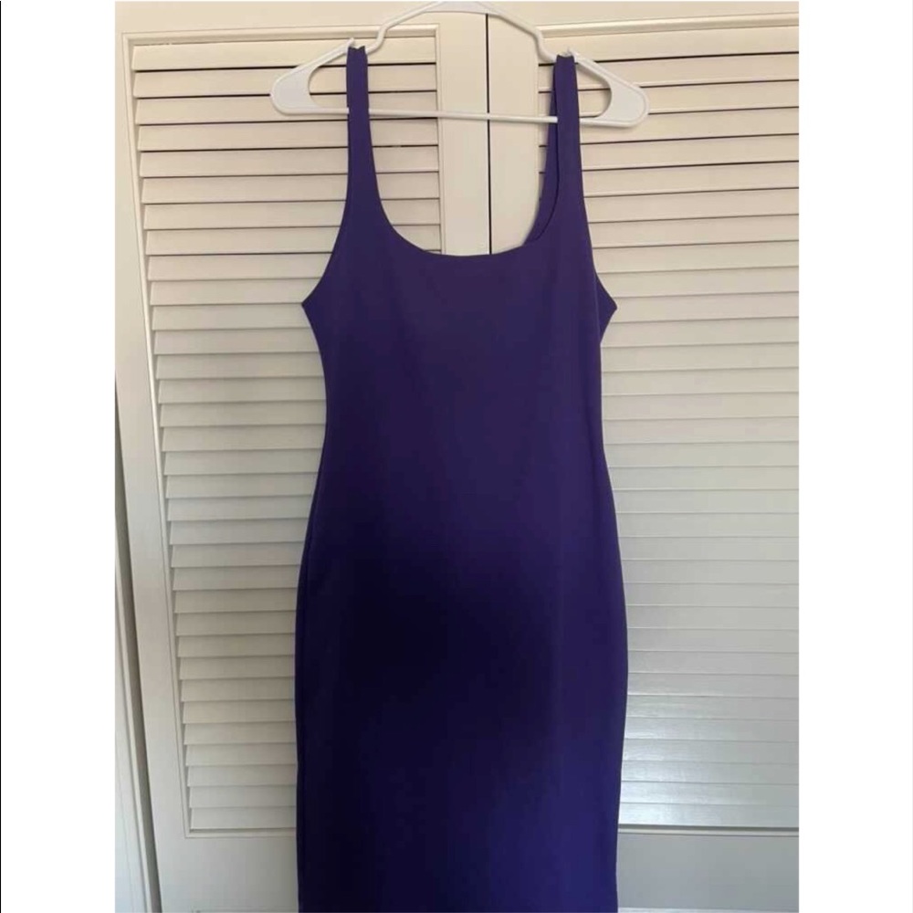 Purple Midi Bodycon dress
